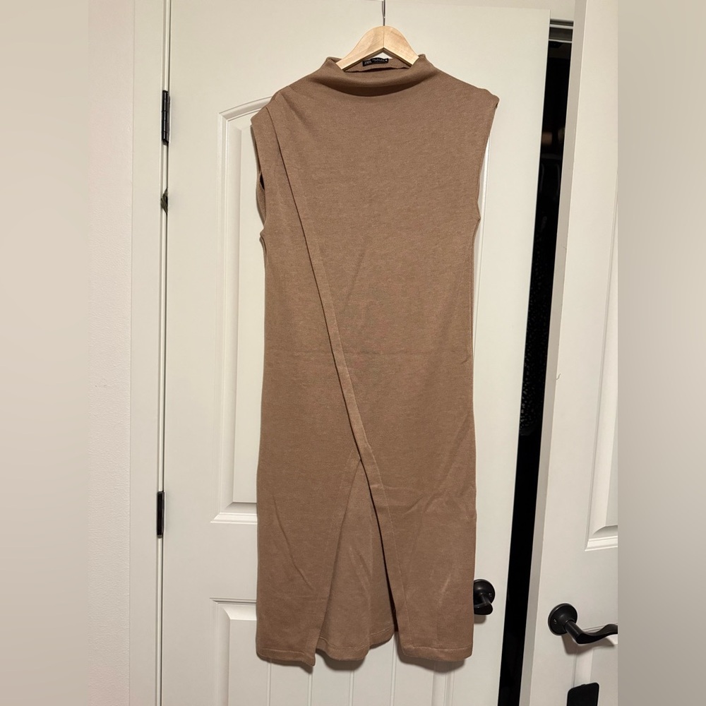 Zara Camel Midi Dress
